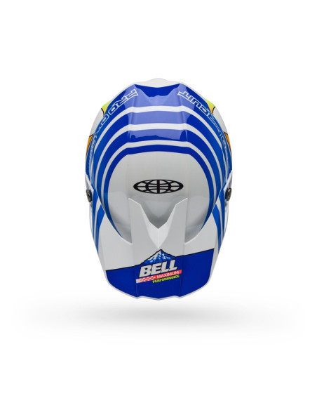 Casque cross Bell Moto-10 Spherical Pro Circuit 2025 - Bleu Blanc