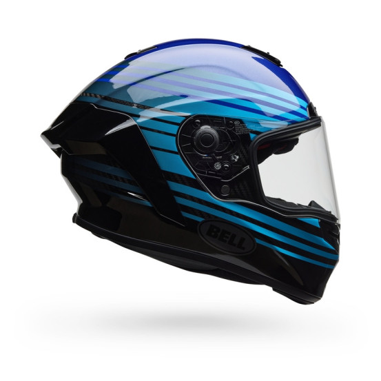 Casque intégral Bell Race Star DLX - Bleu Noir