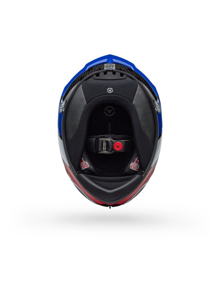 Casque intégral Bell Race Star DLX - Rouge Bleu