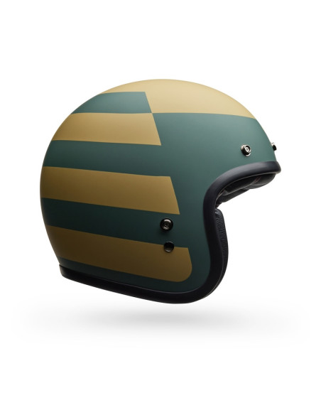 Casque jet Bell Custom 500 Parlor - Bleu Or