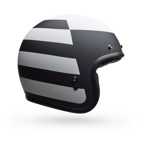 Casque jet Bell Custom 500 Parlor - Noir Blanc
