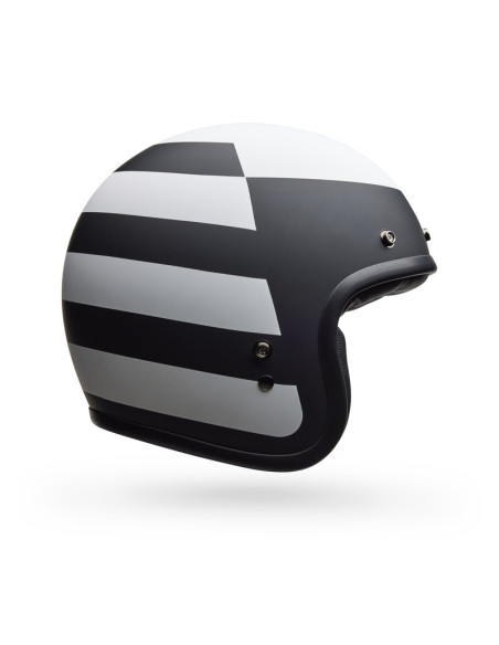 Casque jet Bell Custom 500 Parlor - Noir Blanc