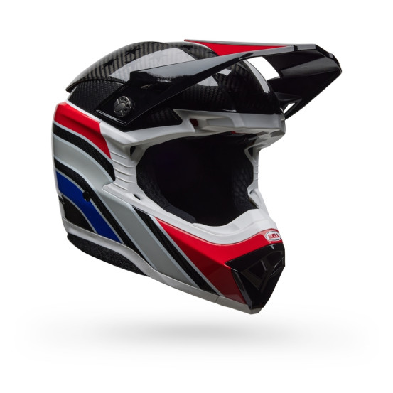 Casque cross Bell Moto-10 Spherical Old Glory - Rouge Bleu