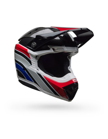 Casque cross Bell Moto-10 Spherical Old Glory - Rouge Bleu