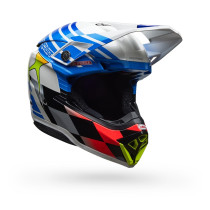 Casque cross Bell Moto-10 Spherical Pro Circuit 2025 - Bleu Blanc