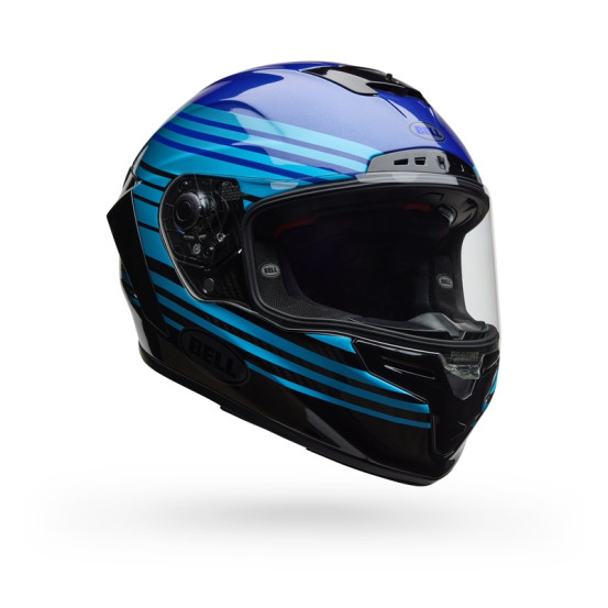 Casque intégral Bell Race Star DLX - Bleu Noir
