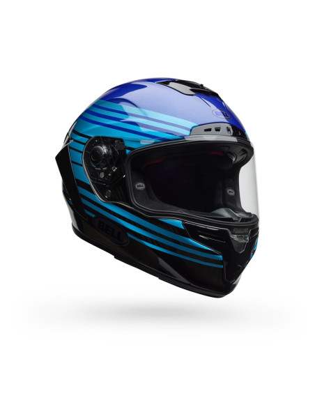 Casque intégral Bell Race Star DLX - Bleu Noir