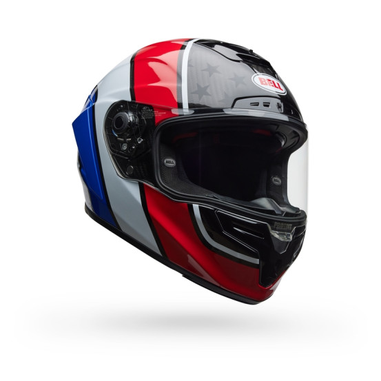 Casque intégral Bell Race Star DLX - Rouge Bleu
