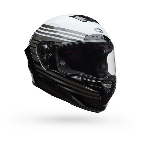Casque intégral Bell Race Star DLX - Blanc Noir