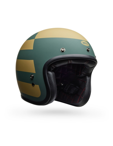 Casque jet Bell Custom 500 Parlor - Bleu Or