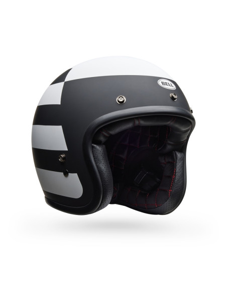 Casque jet Bell Custom 500 Parlor - Noir Blanc