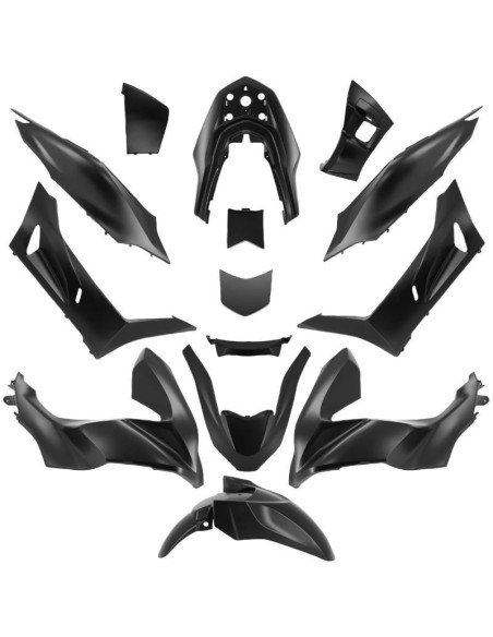 Kit carénages maxiscooter Honda 125 PCX 2021-2023 Noir mat