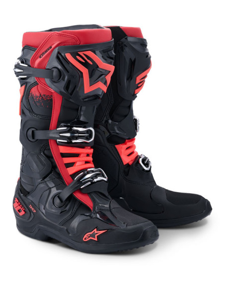 Bottes cross Alpinestars Tech 10 - Noir Rouge