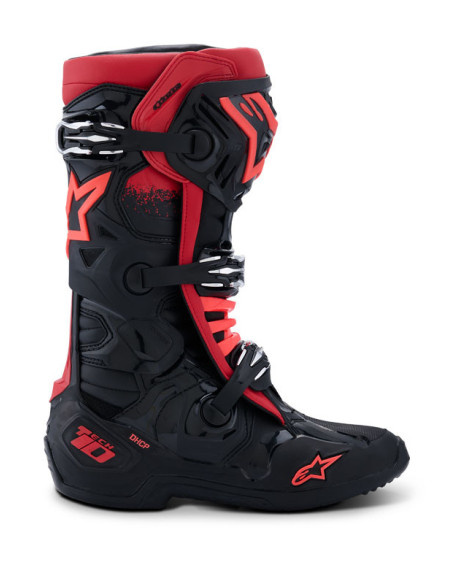 Bottes cross Alpinestars Tech 10 - Noir Rouge
