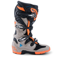 Bottes cross Alpinestars Tech 7 Enduro - Noir Gris Orange Fluo 2