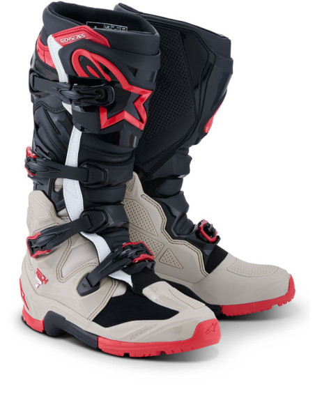 Bottes cross Alpinestars Tech 7 Enduro - Noir Gris Rouge