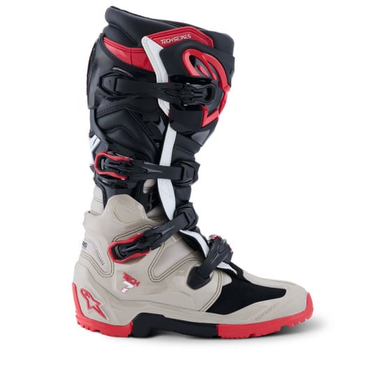 Bottes cross Alpinestars Tech 7 Enduro - Noir Gris Rouge