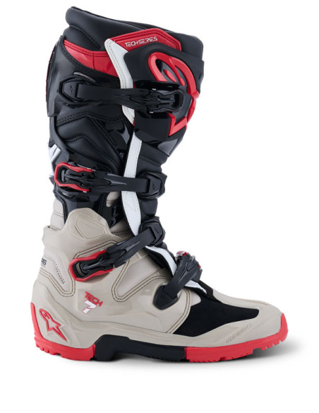 Bottes cross Alpinestars Tech 7 Enduro - Noir Gris Rouge