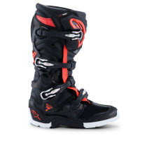 Bottes cross Alpinestars Tech 7 Enduro Drystar - Noir Rouge Fluo Blanc 2