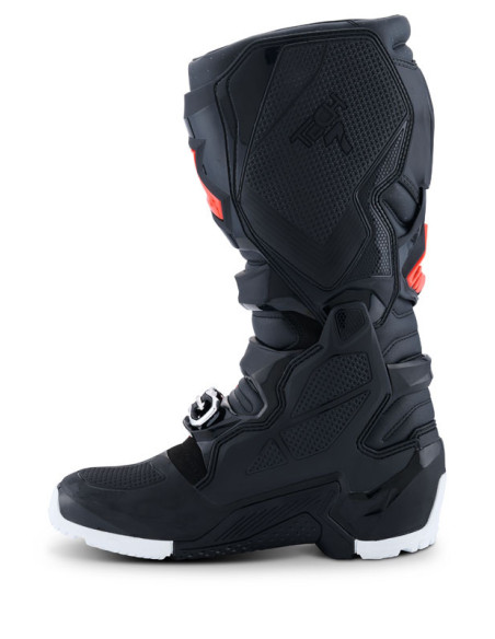 Bottes cross Alpinestars Tech 7 Enduro Drystar - Noir Rouge Fluo Blanc