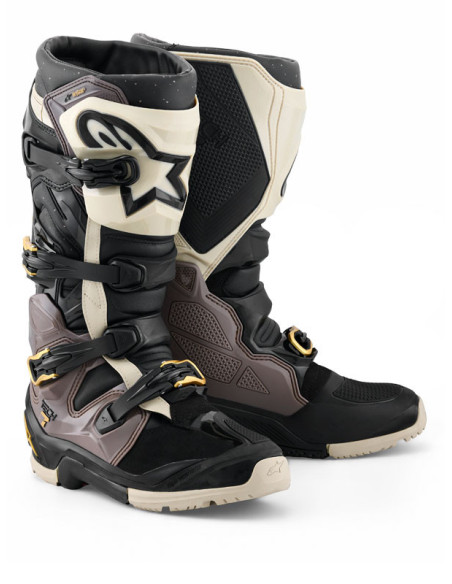 Bottes cross Alpinestars Tech 7 Enduro Drystar - Noir Gris Or
