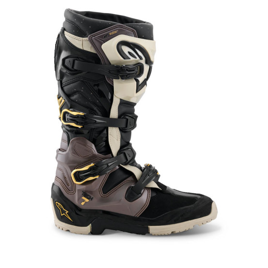 Bottes cross Alpinestars Tech 7 Enduro Drystar - Noir Gris Or