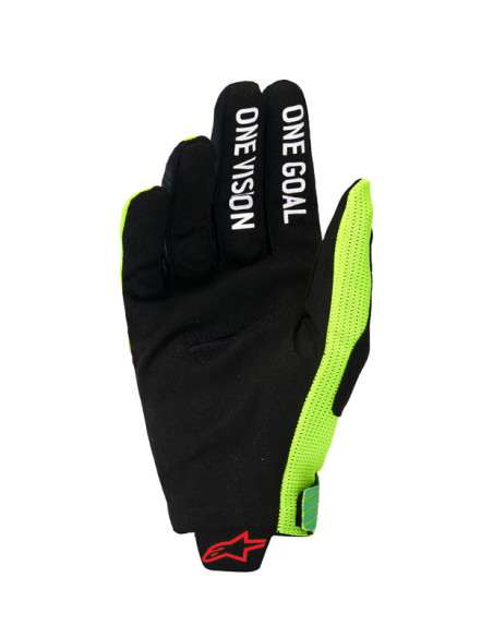 Gants cross Alpinestars 2026 Radar Pro - Vert Jaune Fluo Rose Fluo