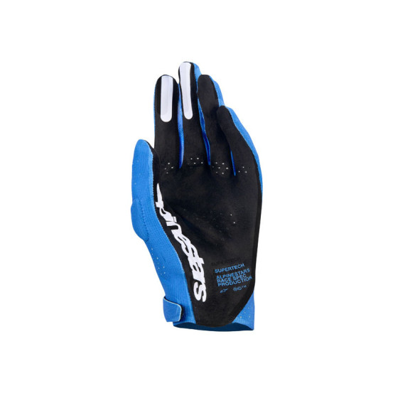 Gants cross Alpinestars 2026 Supertech MX - UCLA Bleu Deep Bleu Blanc