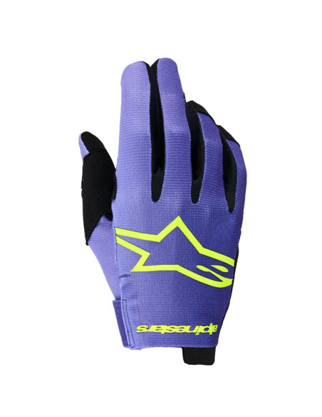 Gants cross Alpinestars 2026 Radar - Mauve Jaune Fluo