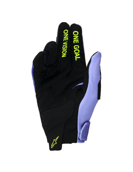 Gants cross Alpinestars 2026 Radar - Mauve Jaune Fluo