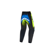 Pantalon cross enfant (kid) Alpinestars 2026 Racer Nomur - Jaune Fluo UCLA Bleu 2