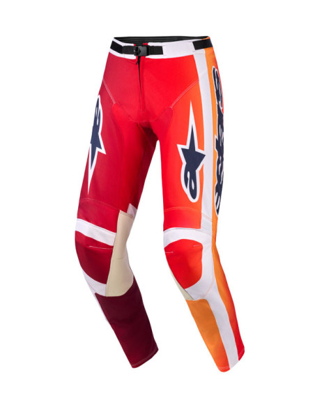 Pantalon cross Alpinestars 2026 Racer Portl - Rouge Light Gris Dark Gris