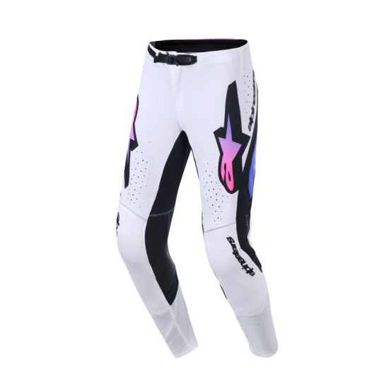 Pantalon cross Alpinestars 2026 Supertech Pro Vista - Blanc Mauve Noir