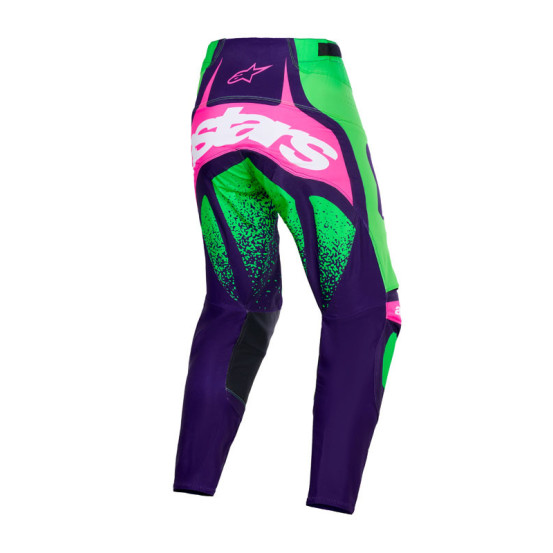 Pantalon cross Alpinestars 2026 Techstar Nomur - Violet Vert Rose Fluo
