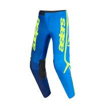 Pantalon cross Alpinestars 2026 Fluid Apex - Bleu Jaune Fluo