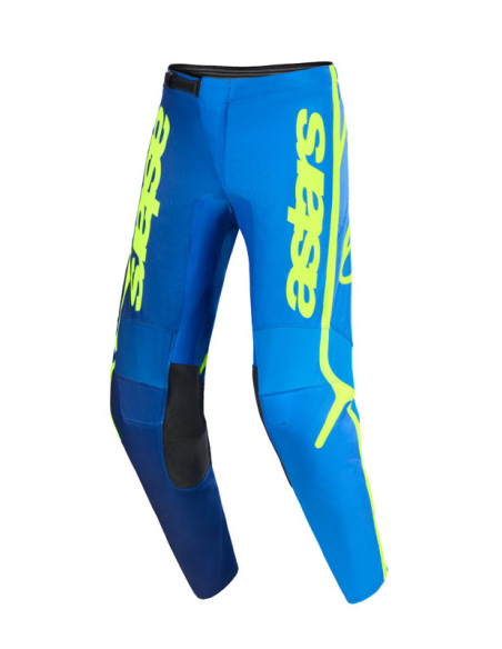 Pantalon cross Alpinestars 2026 Fluid Apex - Bleu Jaune Fluo