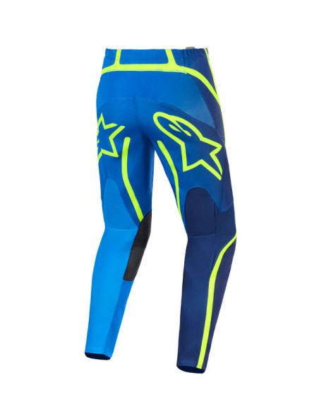 Pantalon cross Alpinestars 2026 Fluid Apex - Bleu Jaune Fluo