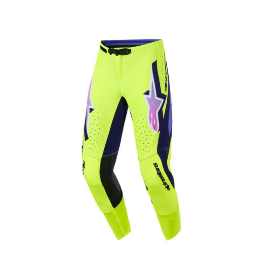 Pantalon cross Alpinestars 2026 Supertech Vista - Jaune Mauve Noir