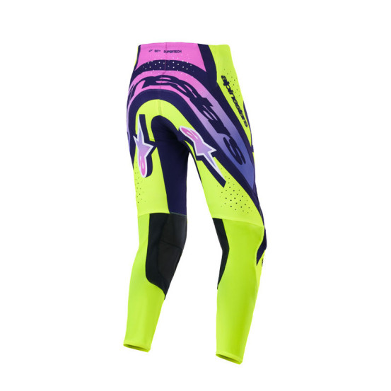 Pantalon cross Alpinestars 2026 Supertech Vista - Jaune Mauve Noir