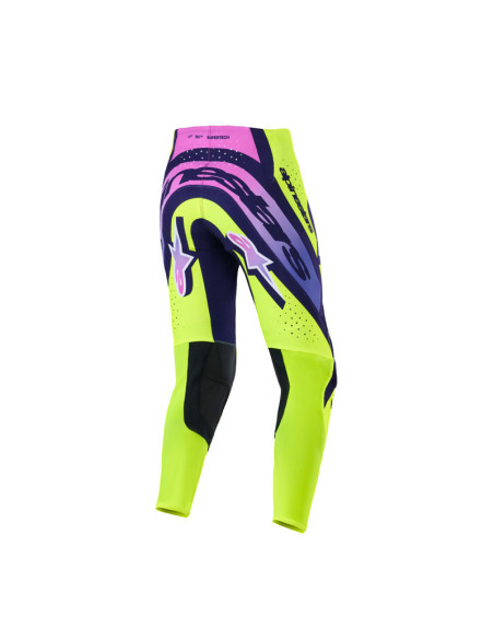 Pantalon cross Alpinestars 2026 Supertech Vista - Jaune Mauve Noir