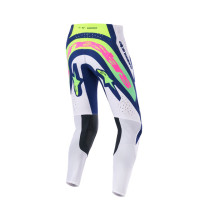 Pantalon cross Alpinestars 2026 Supertech Vista - Light Gris Jaune Fluo Bleu 2