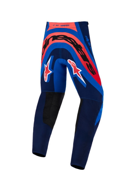 Pantalon cross enfant Alpinestars 2026 Supertech Vista - Bleu Corail Cobalt