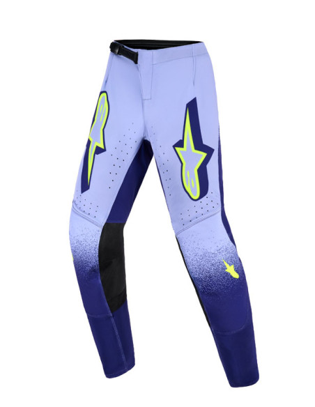 Pantalon cross enfant Alpinestars 2026 Supertech Scenz - Mauve Jaune Fluo