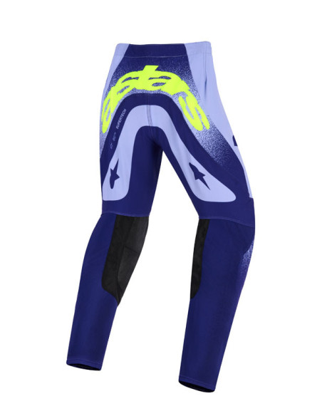 Pantalon cross enfant Alpinestars 2026 Supertech Scenz - Mauve Jaune Fluo