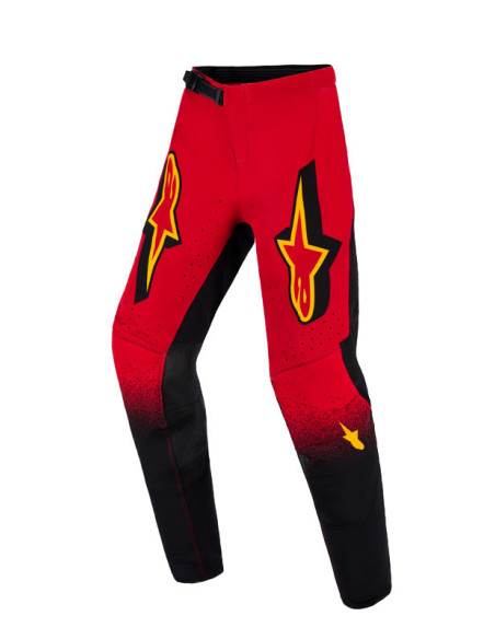 Pantalon cross enfant Alpinestars 2026 Supertech Scenz - Rouge Noir Jaune