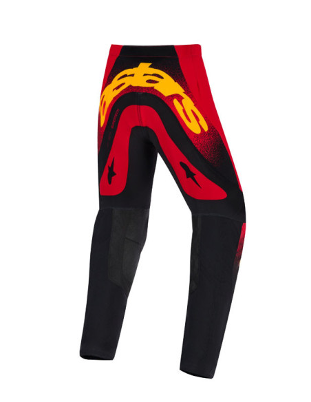 Pantalon cross enfant Alpinestars 2026 Supertech Scenz - Rouge Noir Jaune