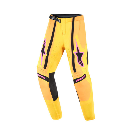 Pantalon cross enfant Alpinestars 2026 Supertech Nomur - Orange Jaune Rose
