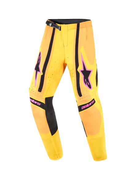 Pantalon cross enfant Alpinestars 2026 Supertech Nomur - Orange Jaune Rose