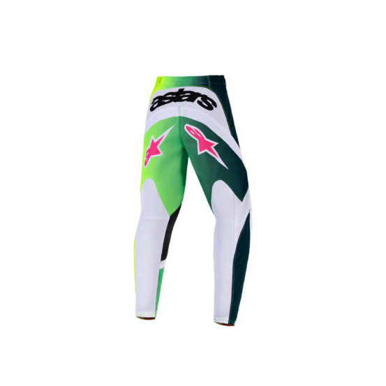 Pantalon cross enfant Alpinestars 2026 Fluid Portl - Vert Blanc Noir