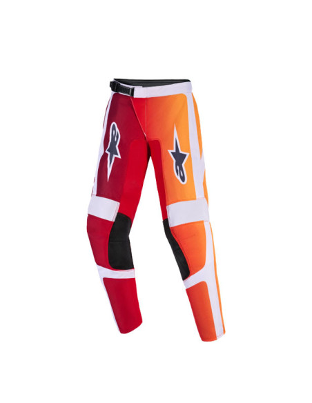 Pantalon cross enfant Alpinestars 2026 Fluid Portl - Rouge Light Gris Dark Gris